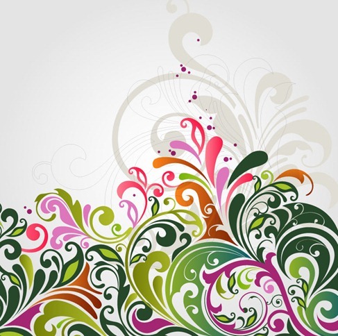 Floral Background Vector Illustration