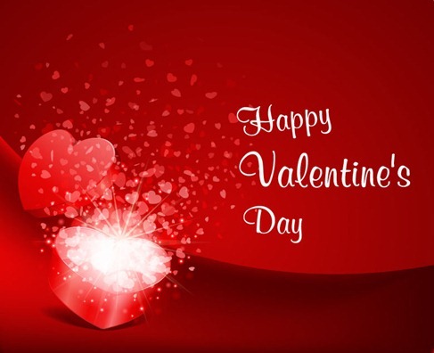 Happy Valentine's Day Greeting Card Vector