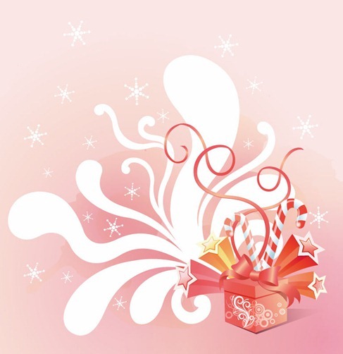 Vector Gift Box Celebration Background