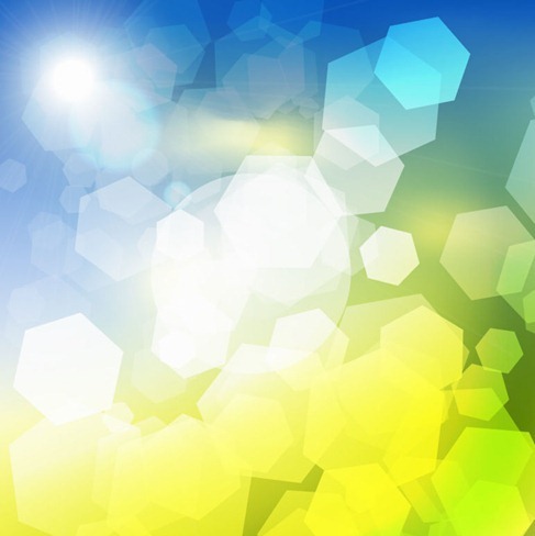 Abstract Blue Green Light Vector Background