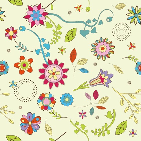 Abstract Flower Pattern Background