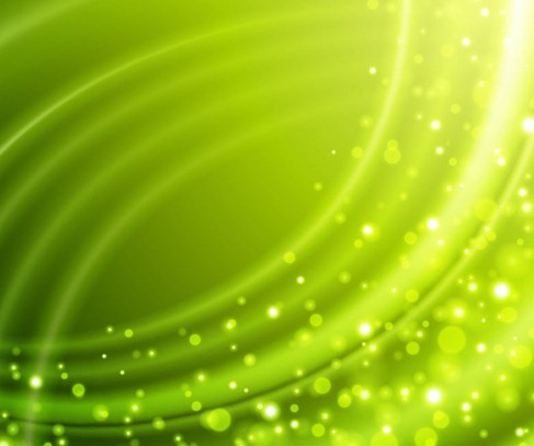 Abstract Green Bokeh Vector Background