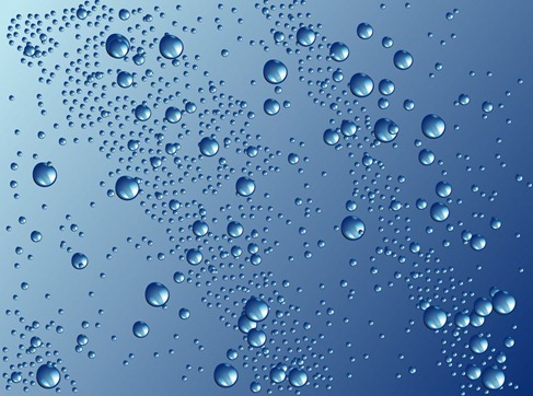 Water Drops Vector Graphic