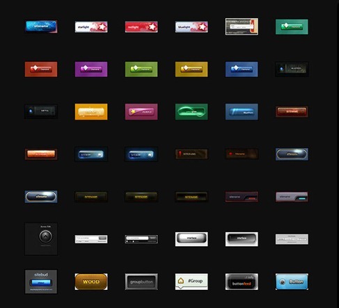 Big Button Collection 250 Free Photoshop Files preview02