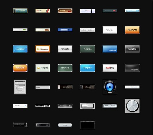 Big Button Collection 250 Free Photoshop Files preview06