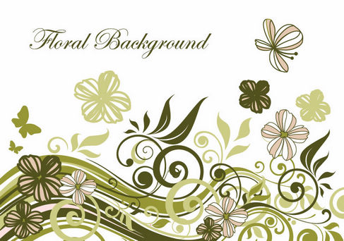 Floral Background Vector Illustration