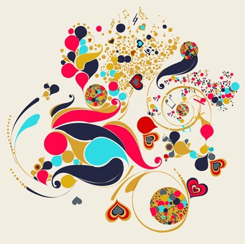 Abstract Swirls Vector Art