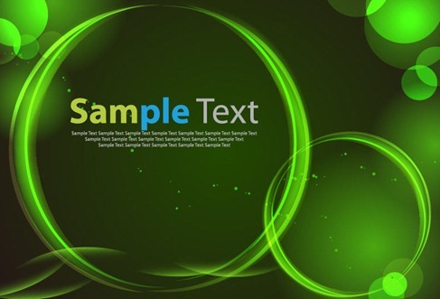 Green Glowing Light Vector Background