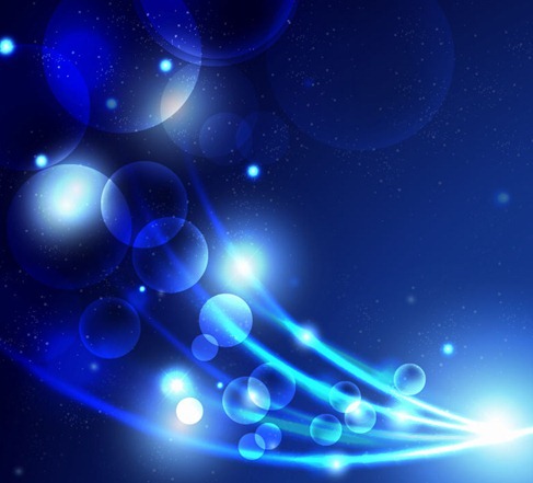 Abstract Blue Light Vector Background