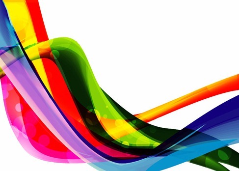 Color Wave Abstract Backgroud Vector Graphic