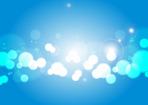 Light Blue Bokeh Vector Background