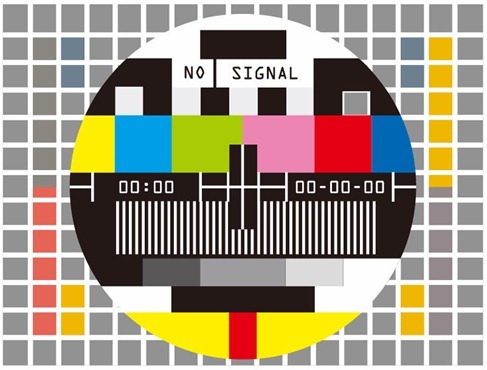 Television Test Screen No Signal Vector Illustration