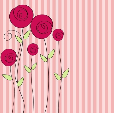 HandDrawnStyleFloralRomanticBackground