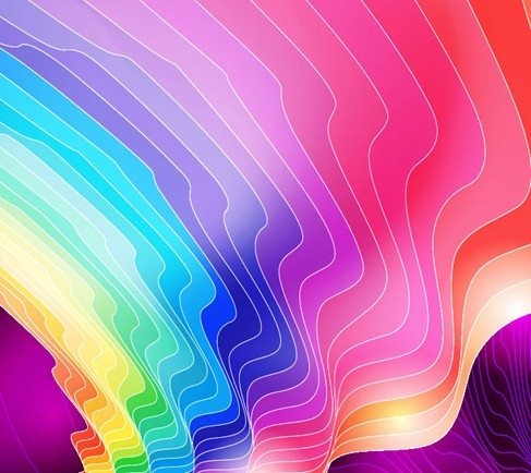 Abstract Colorful Waves Vector Background