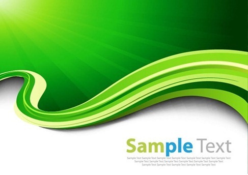 Abtract-Green-Waves-Vector-Background