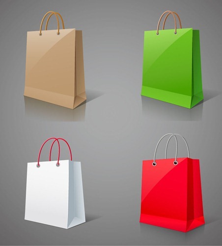 Shopping Bags Vector Graphic