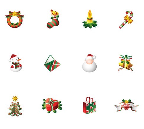 Vector Set of Christmas Icons