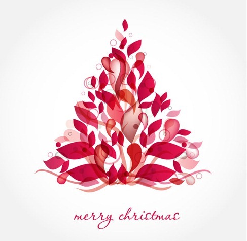 Abstract Design Christmas Tree Vector Art