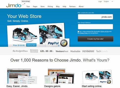 jimdo- 10 Best Online Website Builders to Create Free Websites