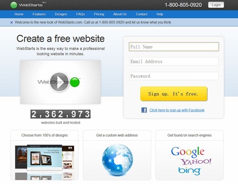 webstarts- 10 Best Online Website Builders to Create Free Websites