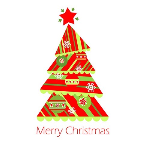 Christmas Tree Vector Illustration 1