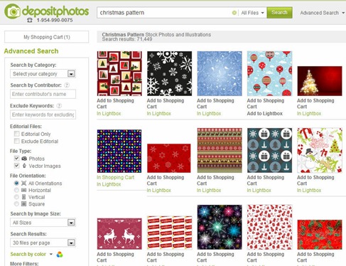 Stock Chrisitmas Images from Depositphotos - Christmas pattern