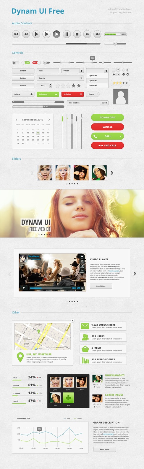 Dynam UI Free Incredibly User Interface Kit 01