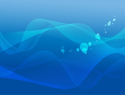 Abstract Blue Wave Background Vector Graphic