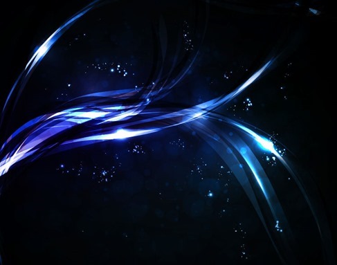 Abstract Glowing Light Dark Blue Vector Background