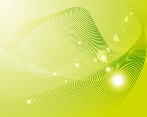 Abstract Green Wave Background Vector Graphic