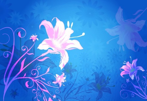 Flower Vector Background Graphic