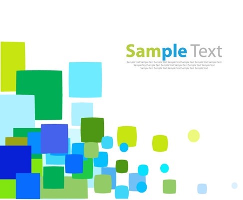 Random Colored Square Vector Background