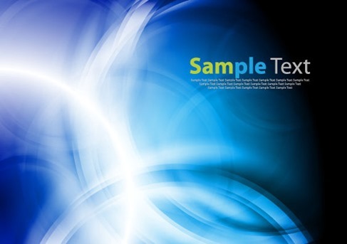 Abstract Blue Smooth Twist Light Vector Background