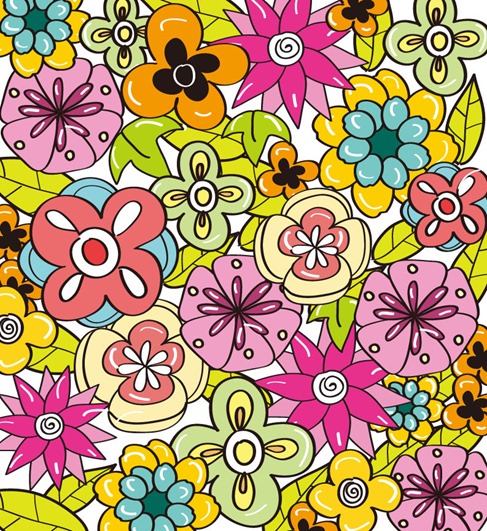 Flower Background for Design Vector Graphic