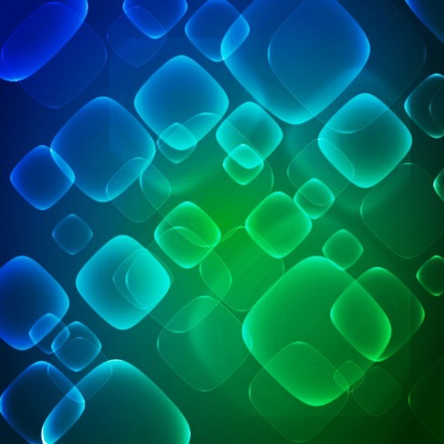 Virtual Technology Blue Green Abstract Background