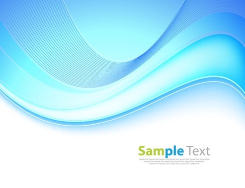 Abstract Blue Wave Background Editable Vector Graphic