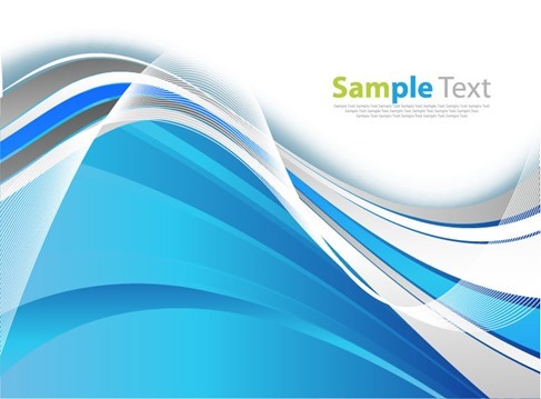 Blue Smooth Wave Abstract Background Vector Graphic