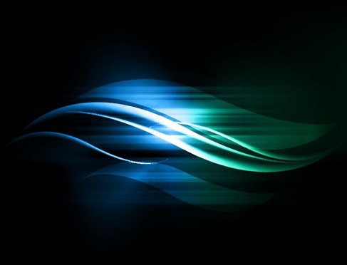 Motion Wave on Dark Background Vector Garphic