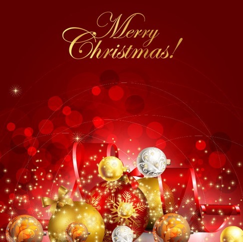 Beautiful Christmas Background Vector Graphic