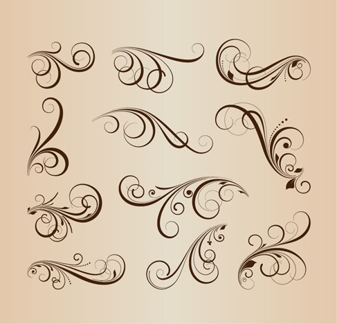 Vector Collection of Floral Design Elements