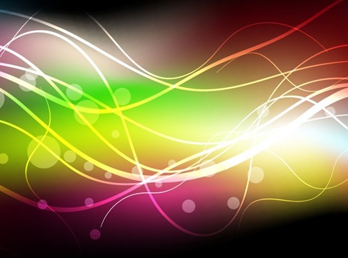 Abstract Colorful Dark Background Vector Graphic