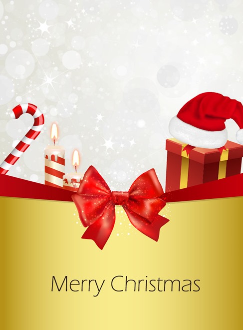 Christmas Greeting Card Background Vector Graphic