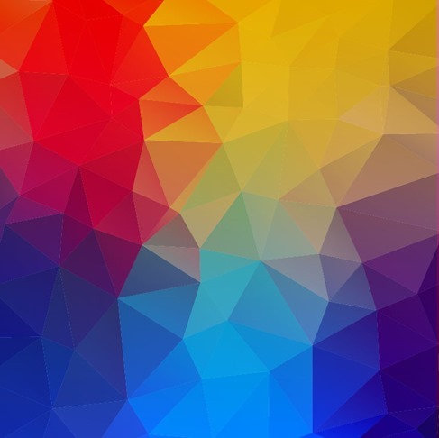 Abstract Geometric Shapes Colorful Background Vector Illustration