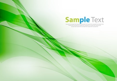 Vector Smooth Green Wave Background Illustration