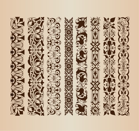 Border Decoration Elements Patterns