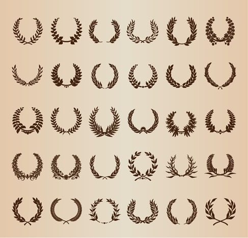 Laurel Wreaths Vector Set