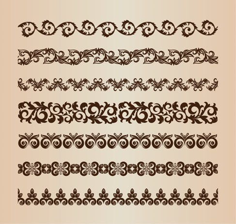 Decorative Borders Vector Set for Design