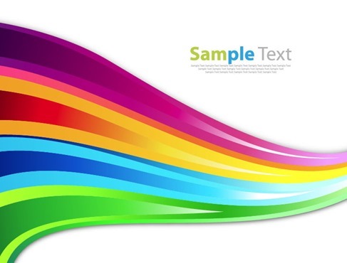 Abstract Colorful Rainbow Background Vector Illustration