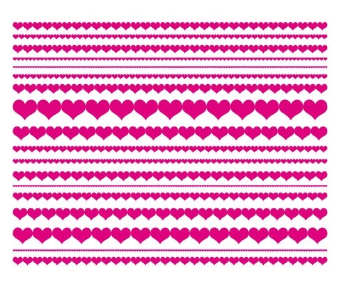 Love Heart Lines Vector Illustration