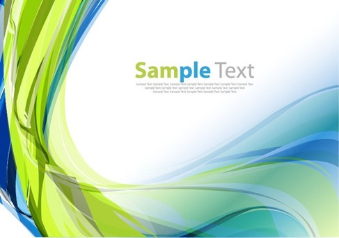 Abstract Green Blue Design Vector Illustration Art Background